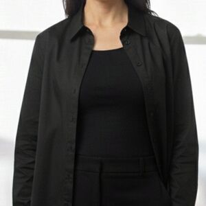 Chico's Black Button-Up Top